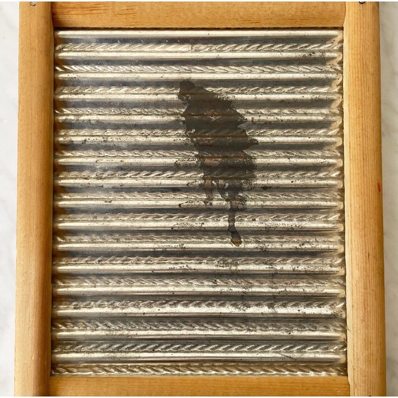 Dubl Handl Washboard Vintage Primitive Decor Columbus Washboard Co 18" x 8.5" - Picture 5 of 12